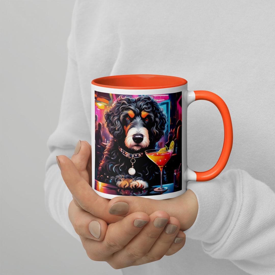 Bernedoodle General- Mug with Color Inside v16