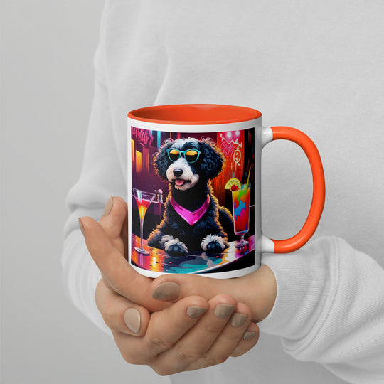 Bernedoodle General- Mug with Color Inside v17