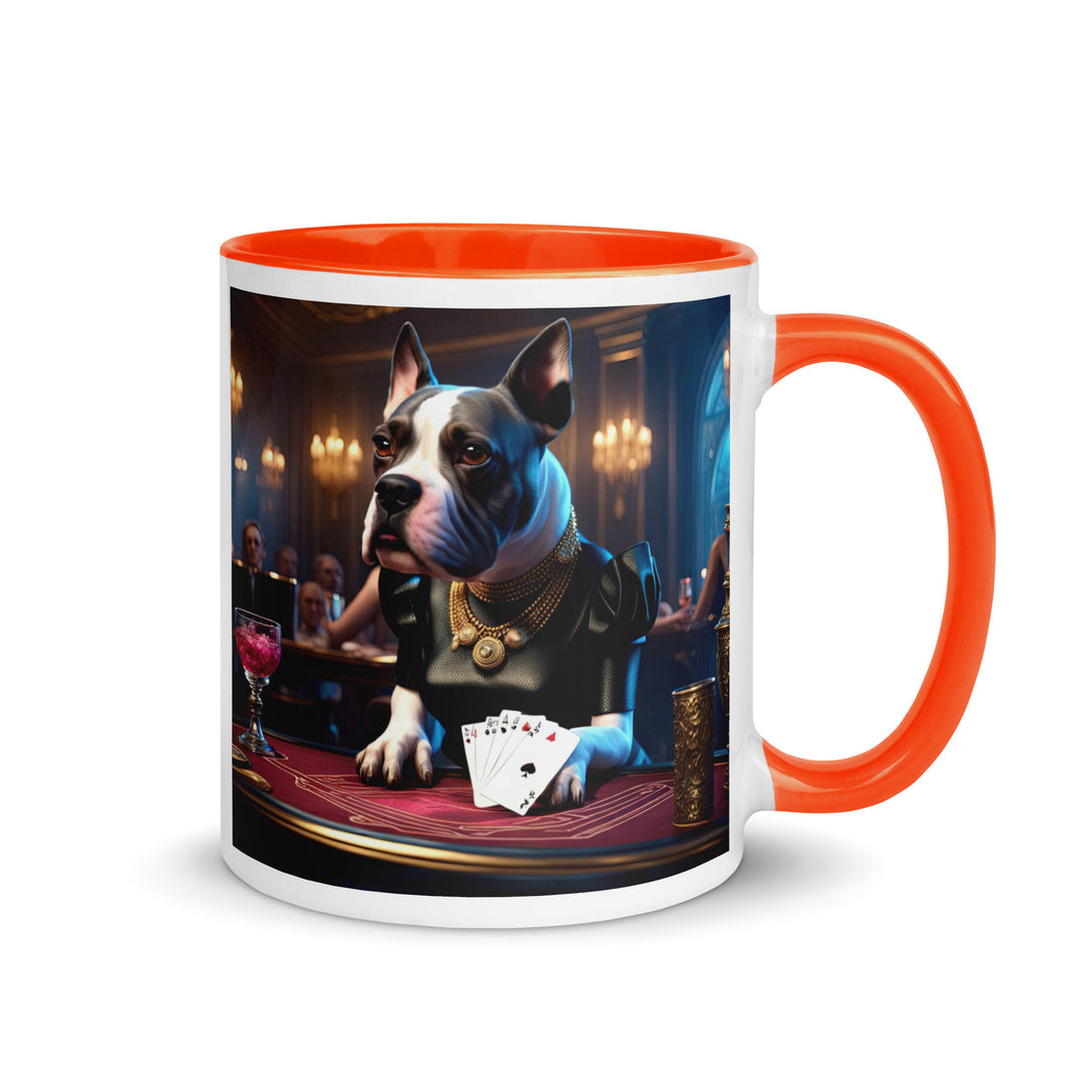 Catahoula Bulldog General- Mug with Color Inside v6