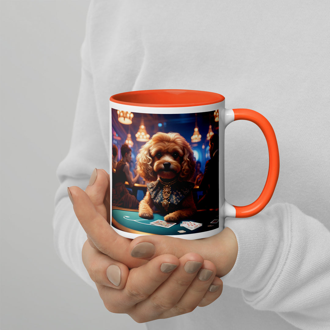 Cavapoo General- Mug with Color Inside v8