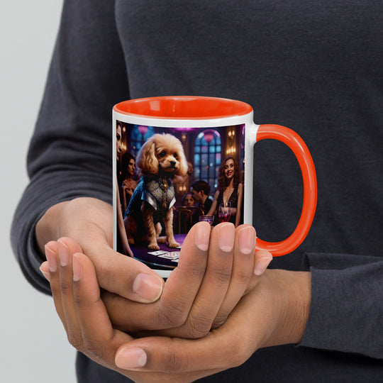 Cavapoo General- Mug with Color Inside v13