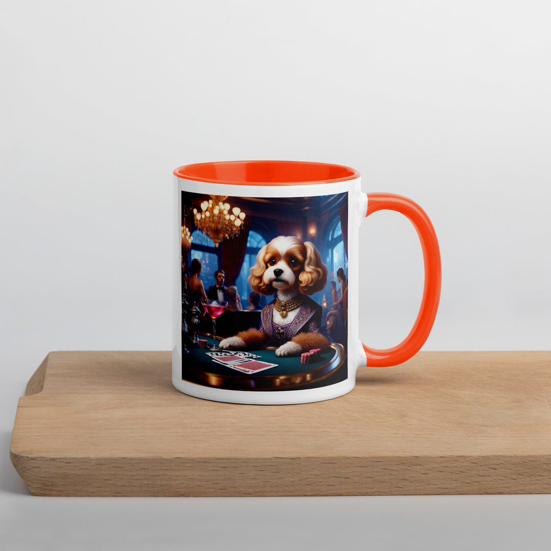 Cavapoo General- Mug with Color Inside v18