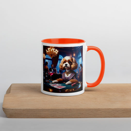 Cavapoo General- Mug with Color Inside v18