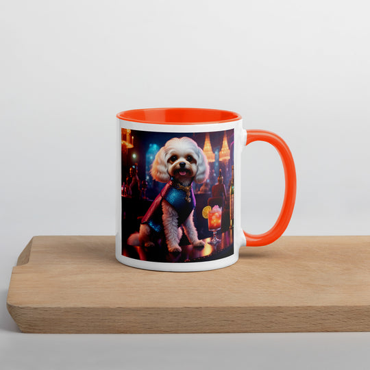 Cavapoo General- Mug with Color Inside v23