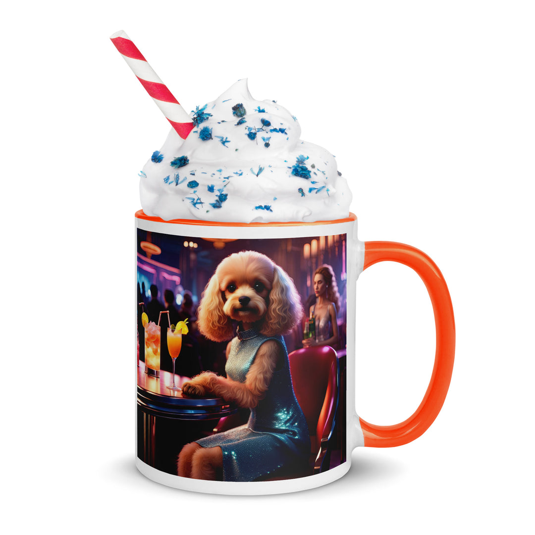 Cavapoo General- Mug with Color Inside v24