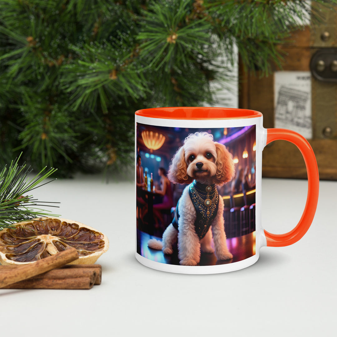 Cavapoo General- Mug with Color Inside v25