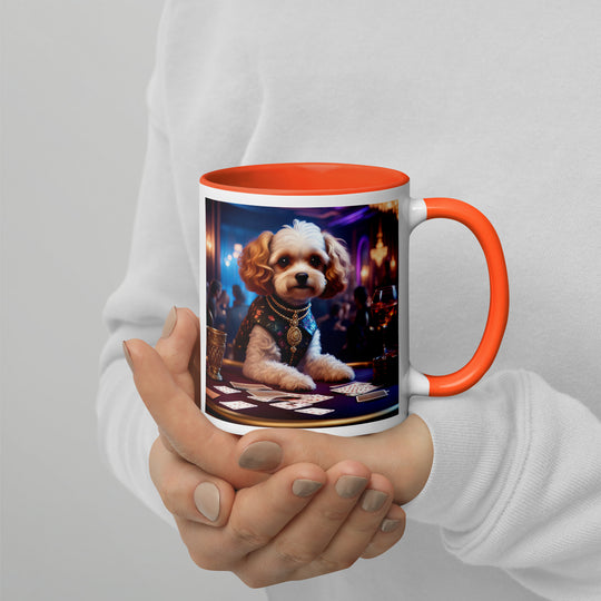 Cavapoo General- Mug with Color Inside v29