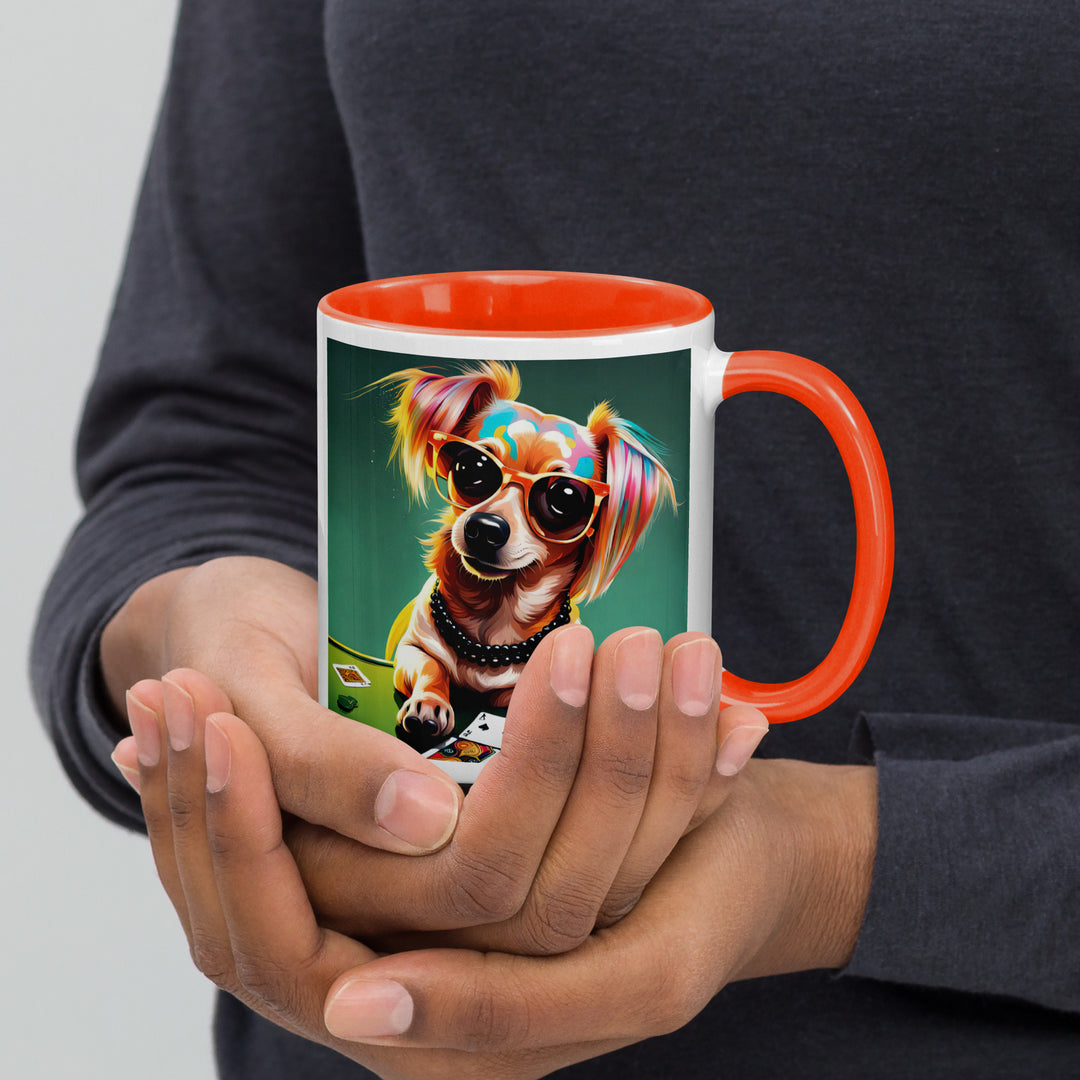 Chiweenie General- Mug with Color Inside v7