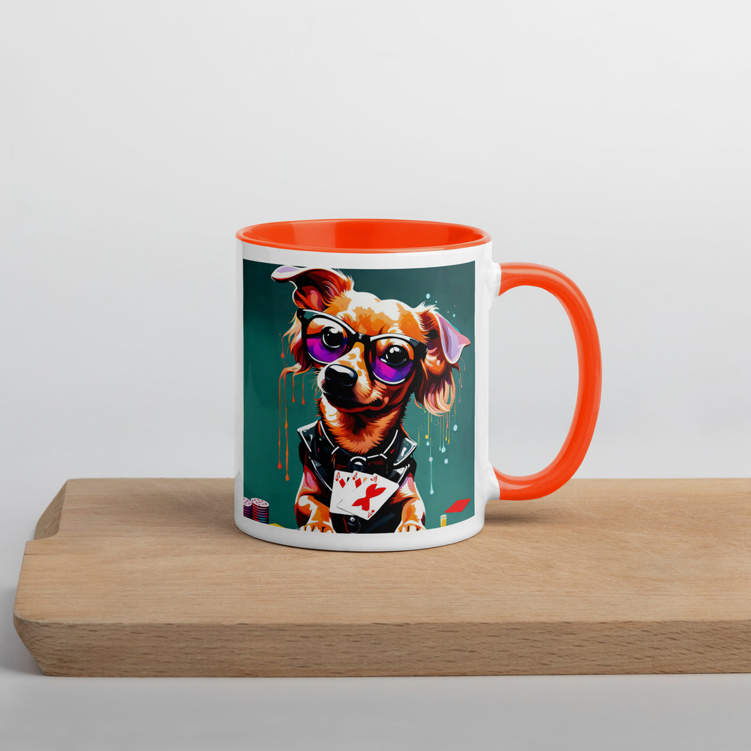 Chiweenie General- Mug with Color Inside v8