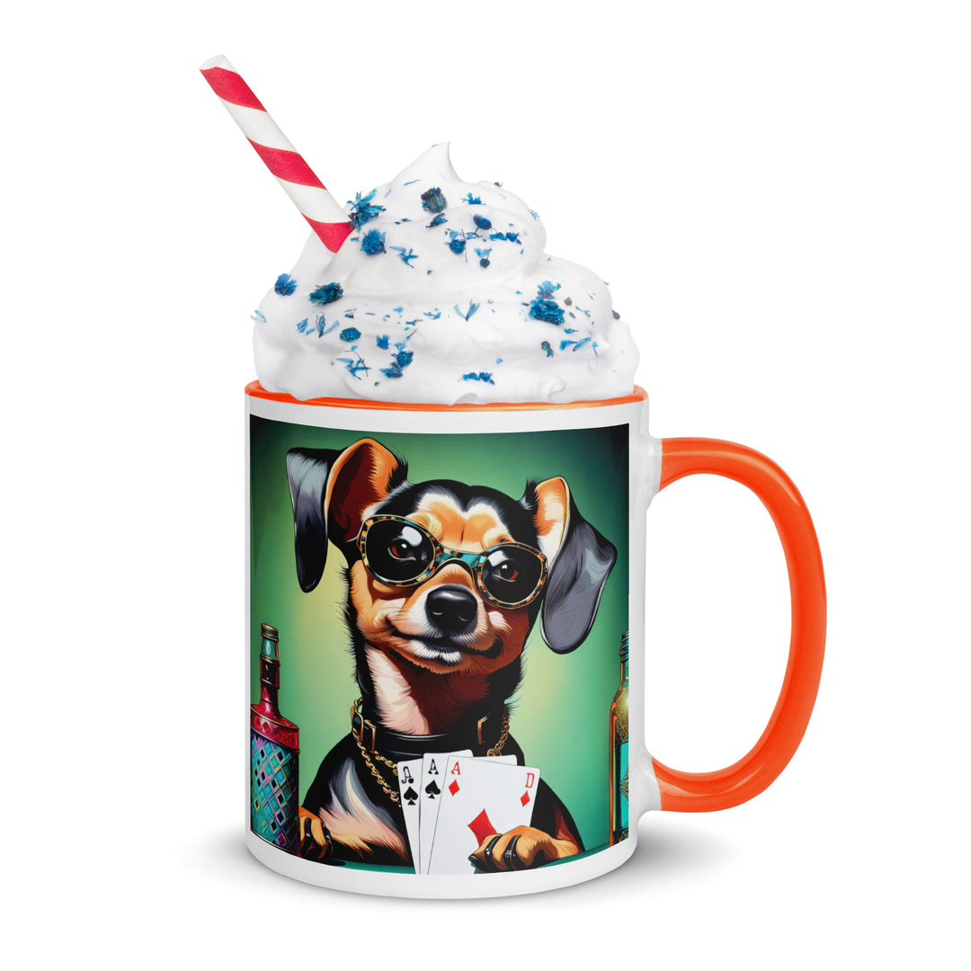 Chiweenie General- Mug with Color Inside v13