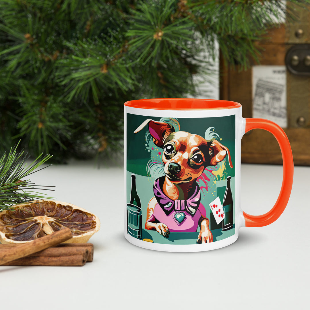 Chiweenie General- Mug with Color Inside v14