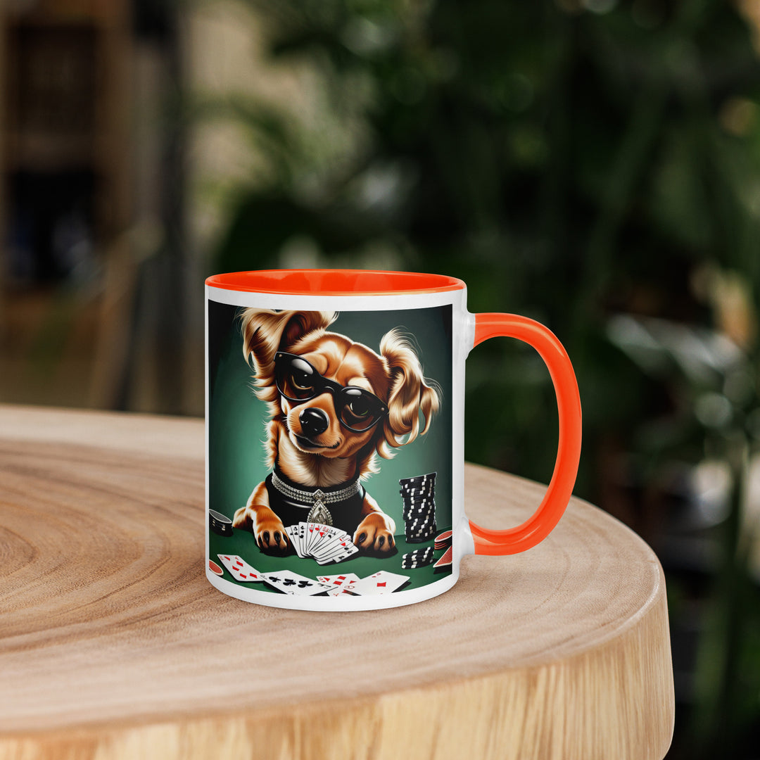 Chiweenie General- Mug with Color Inside v19