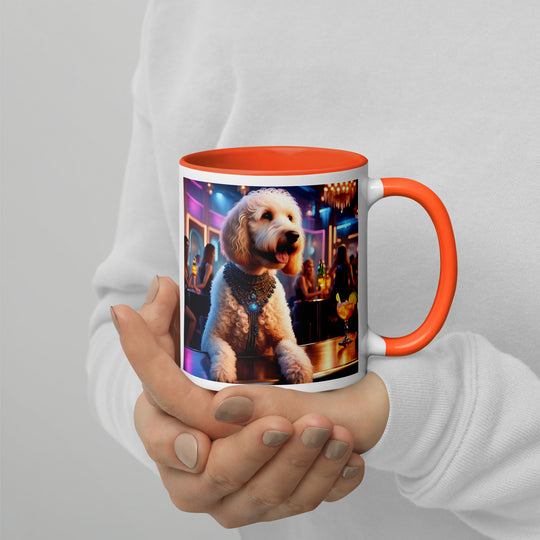 Goldendoodle- Mug with Color Inside v9