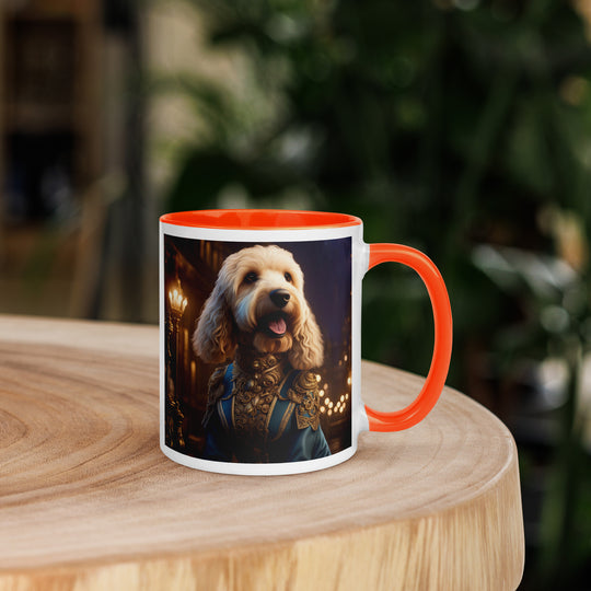 Goldendoodle- Mug with Color Inside v10