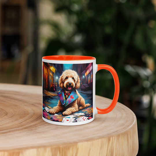 Goldendoodle- Mug with Color Inside v19