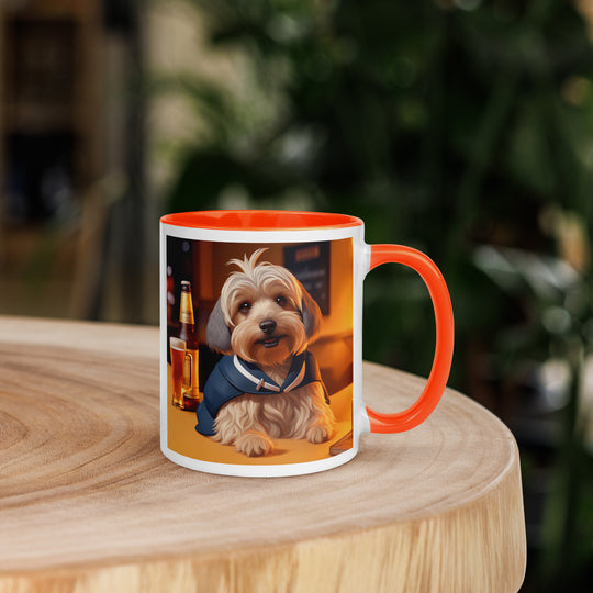 Yorkipoo General- Mug with Color Inside v7