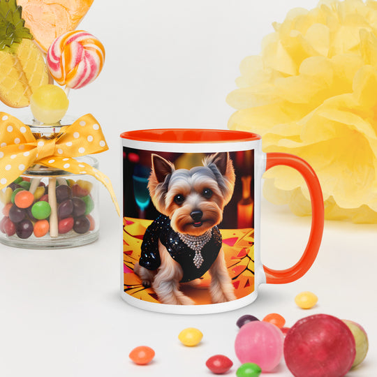 Yorkipoo General- Mug with Color Inside v6