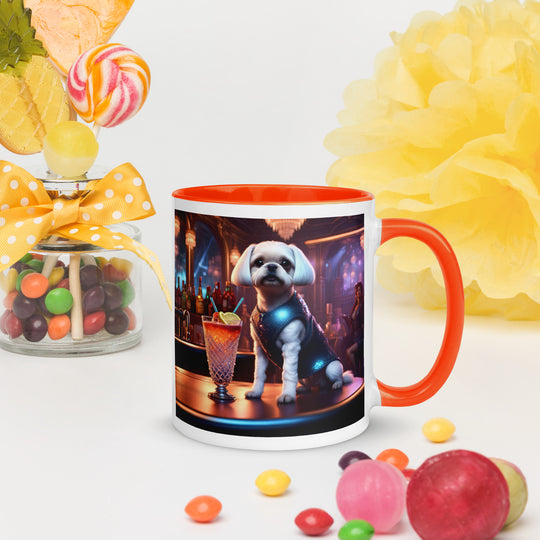 Pugapoo General- Mug with Color Inside v4