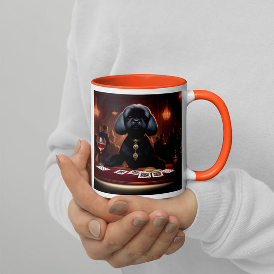 Pugapoo General- Mug with Color Inside v5