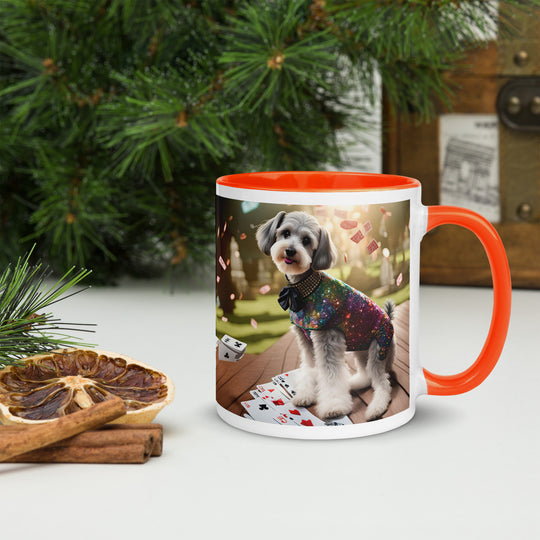 Schnoodle Golfer- Mug with Color Inside v2