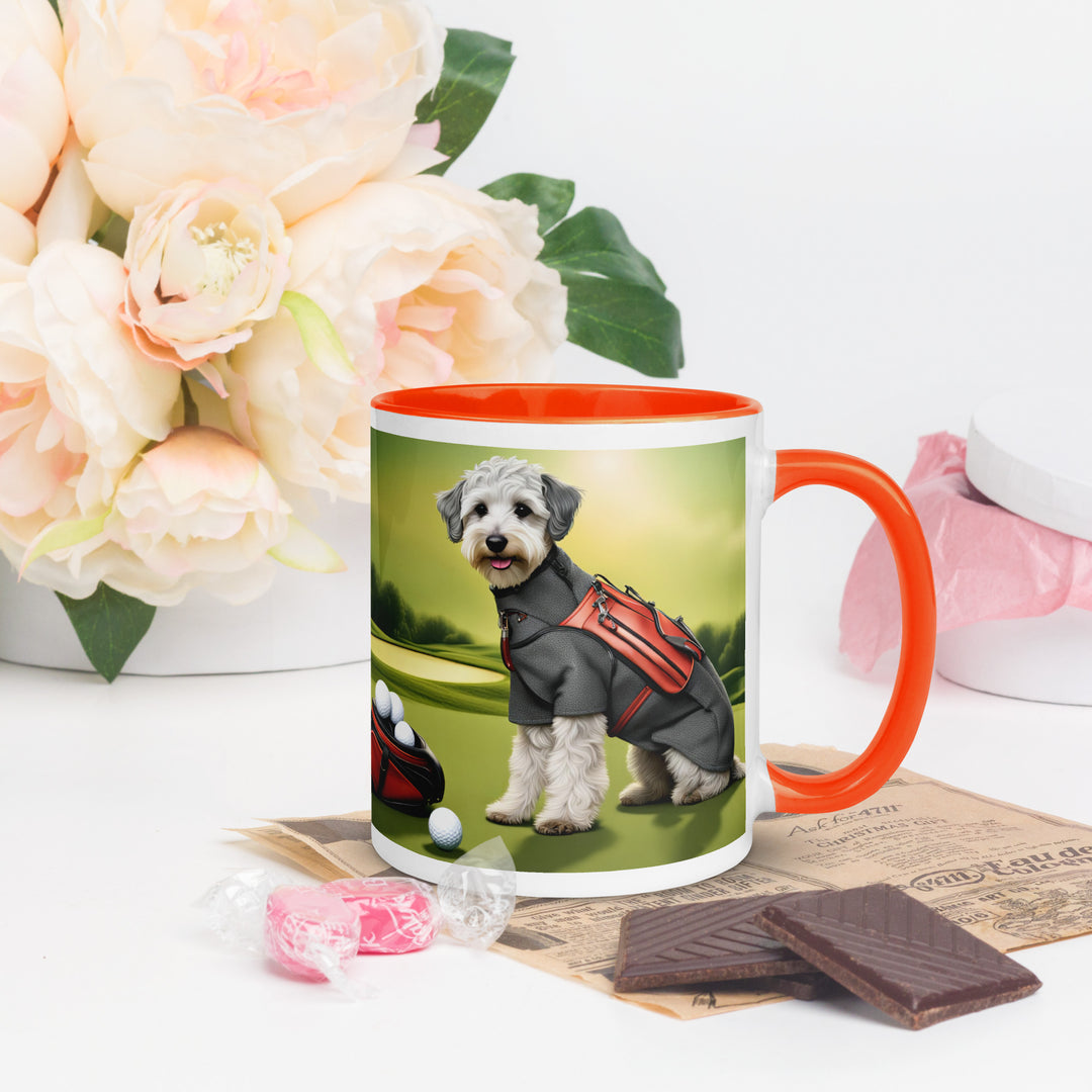 Schnoodle Golfer- Mug with Color Inside v6