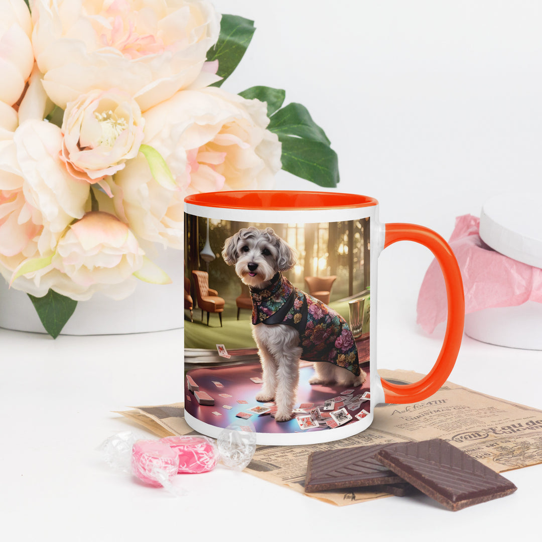 Schnoodle Golfer- Mug with Color Inside v8