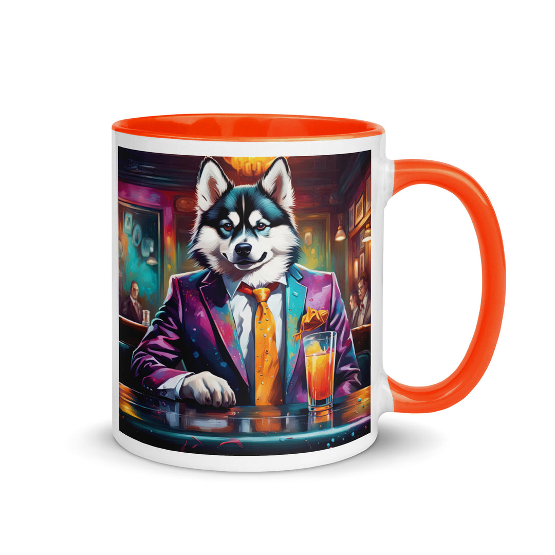 Pomsky General- Mug with Color Inside v6