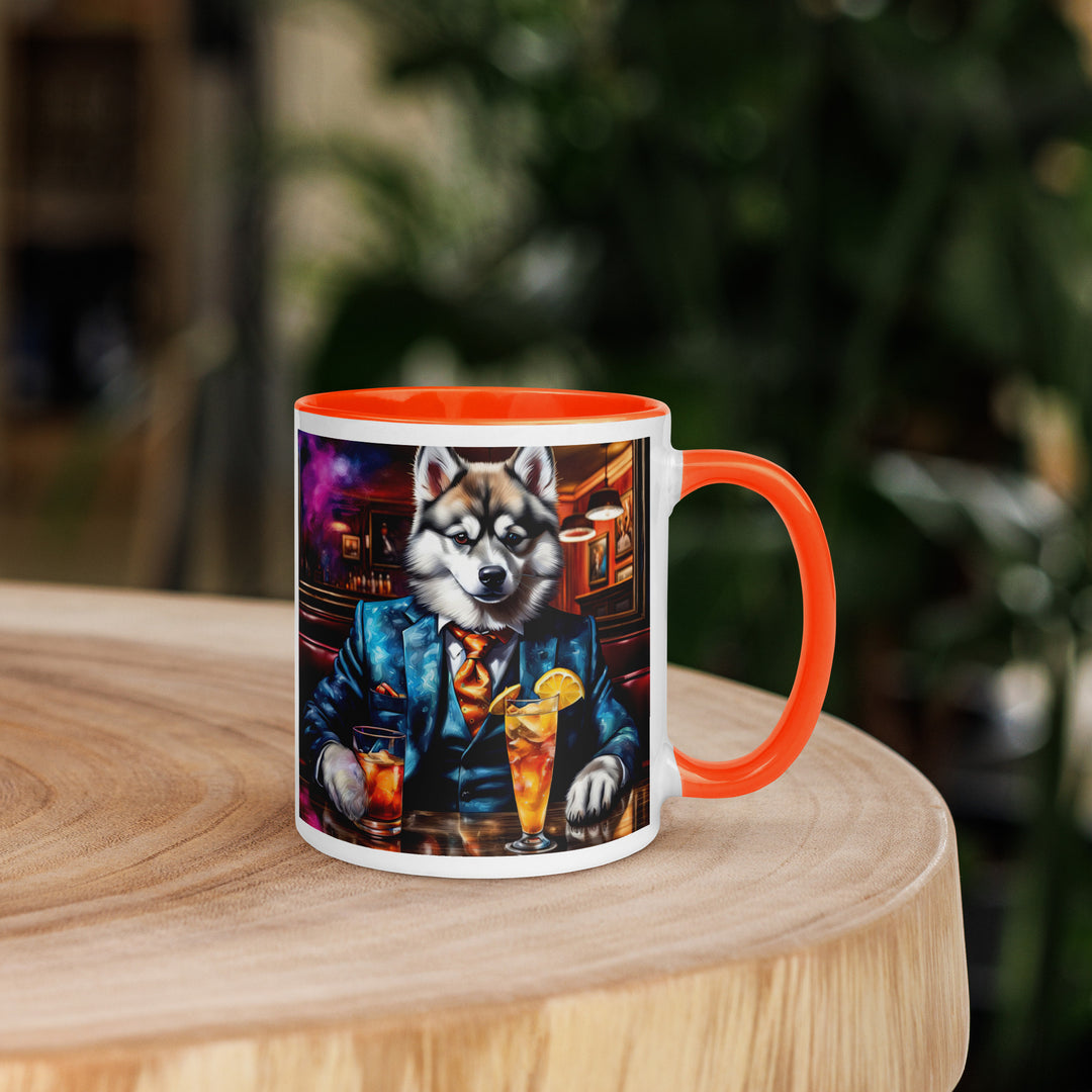 Pomsky General- Mug with Color Inside v13