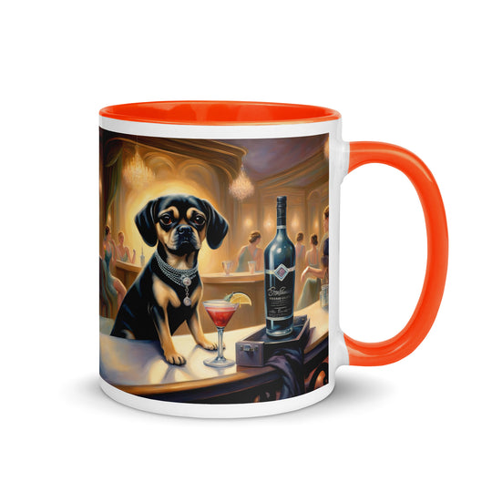 Puggle General- Mug with Color Inside v5