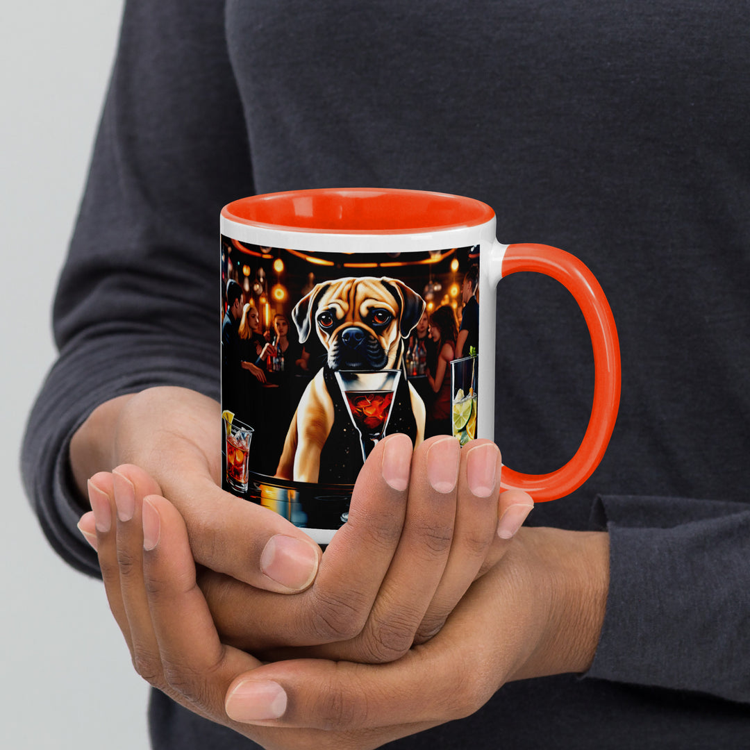 Puggle General- Mug with Color Inside v7