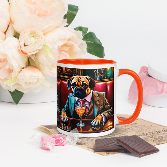 Puggle General- Mug with Color Inside v8