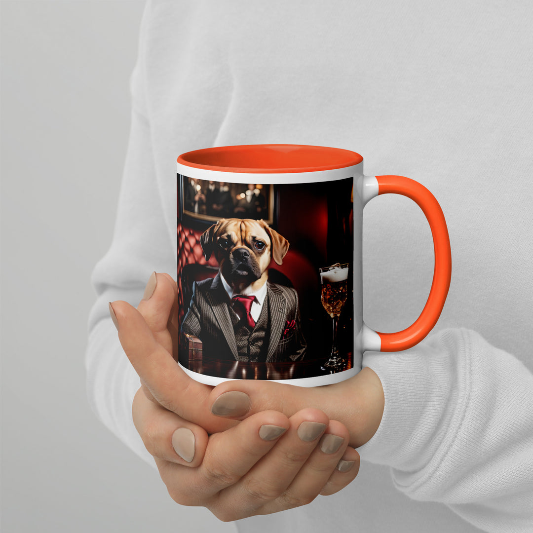 Puggle General- Mug with Color Inside v12