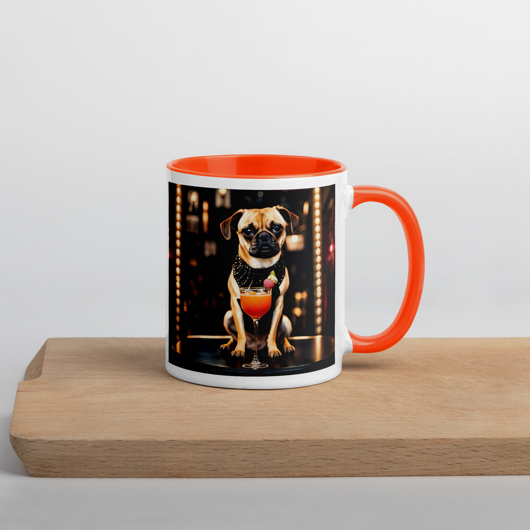 Puggle General- Mug with Color Inside v13