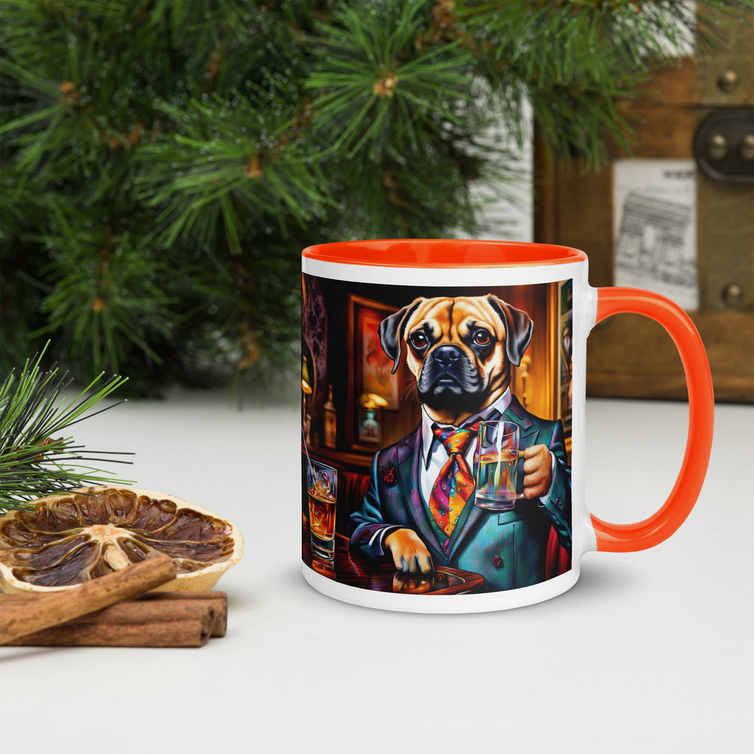 Puggle General- Mug with Color Inside v15