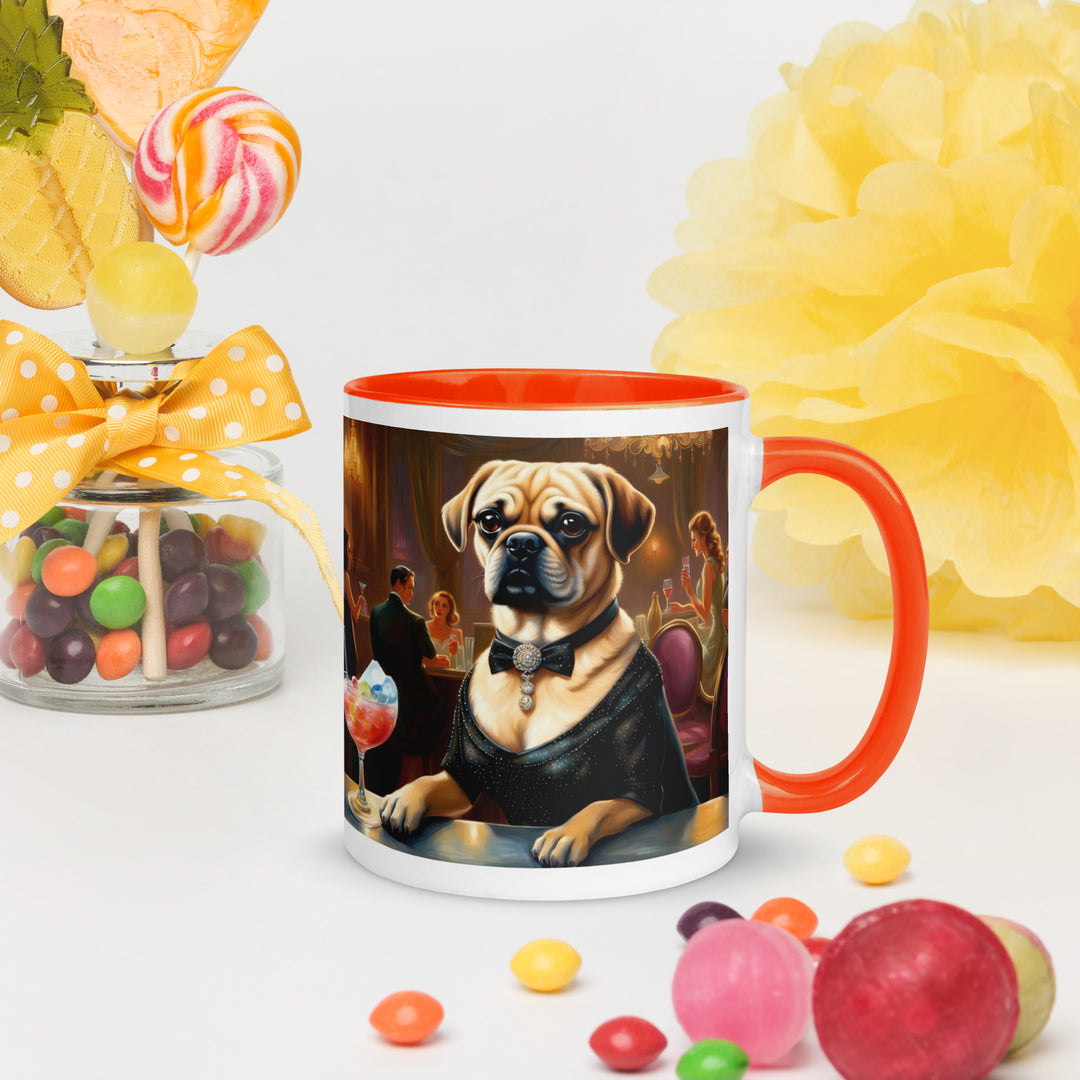 Puggle General- Mug with Color Inside v16