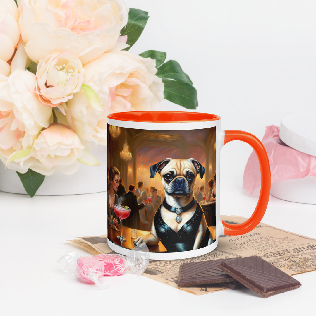 Puggle General- Mug with Color Inside v19