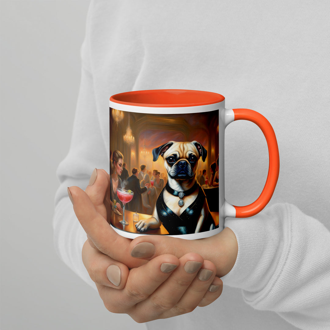 Puggle General- Mug with Color Inside v19