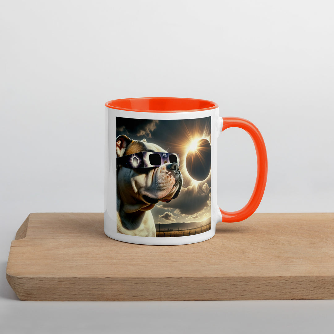 American Bulldog Eclipse- Mug with Color Inside