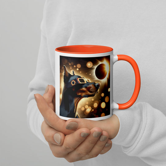 Doberman Pincher Eclipse- Mug with Color Inside