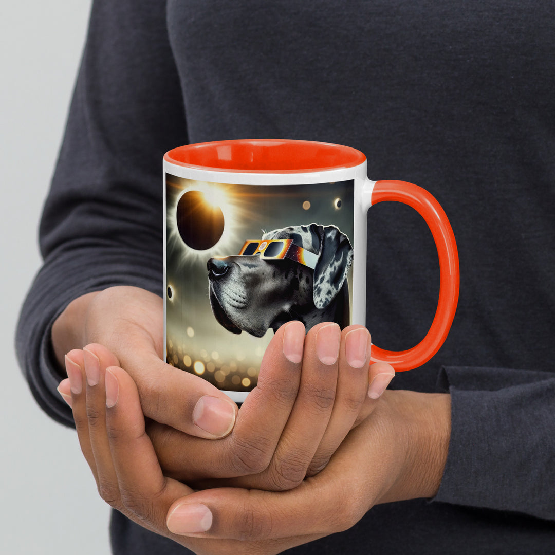 Great Dane Eclipse- Mug with Color Inside v2