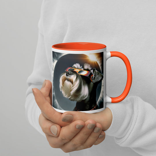 Miniature Schnauzer Eclipse- Mug with Color Inside v2