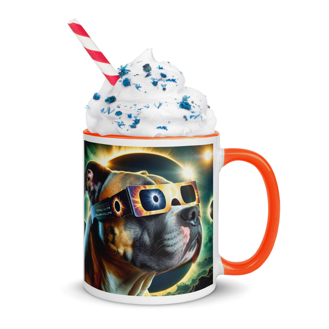 Catahoula Bulldog Eclipse- Mug with Color Inside v2