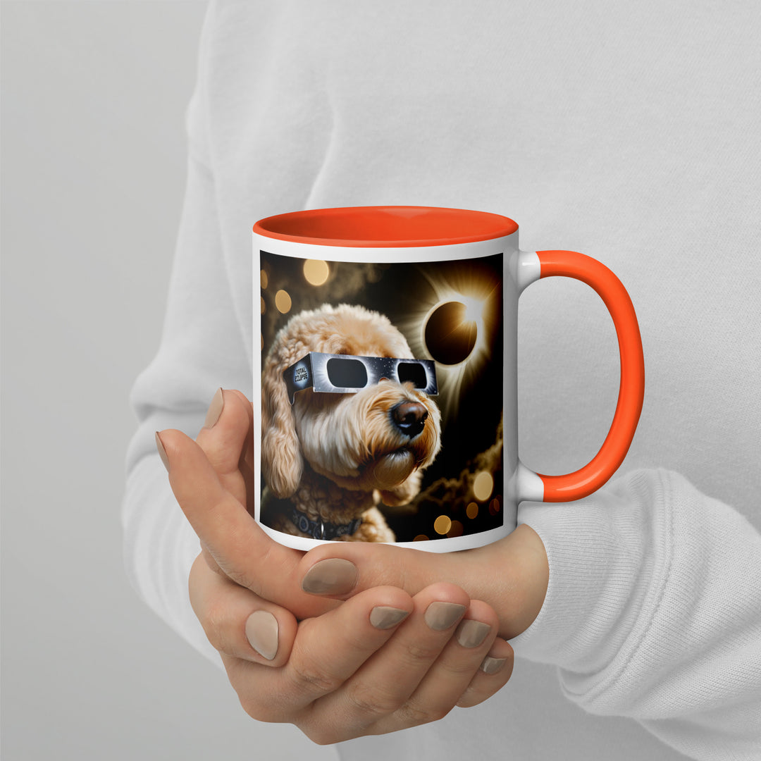 Goldendoodle Eclipse- Mug with Color Inside v2