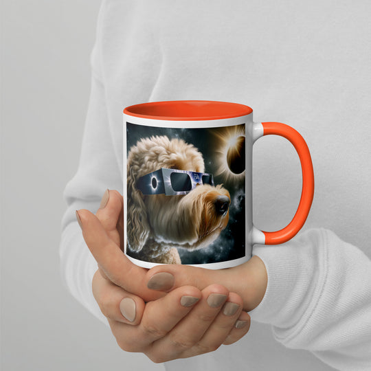 Labradoodle Eclipse- Mug with Color Inside