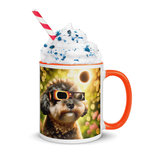 Pugapoo Eclipse- Mug with Color Inside v2