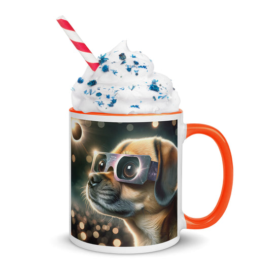 Puggle Eclipse- Mug with Color Inside