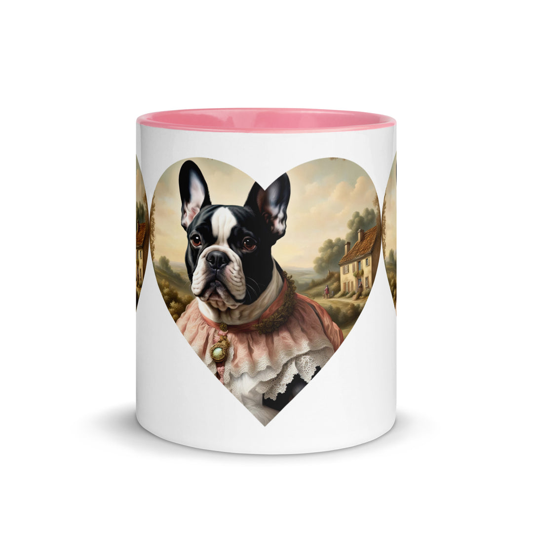 Mug with Color Inside-French Bulldog V6