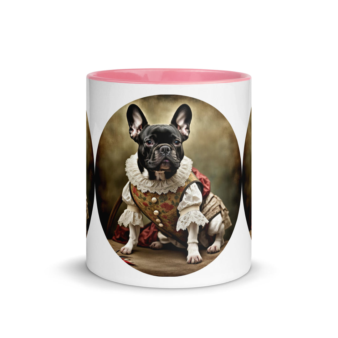 Mug with Color Inside-French Bulldog V8