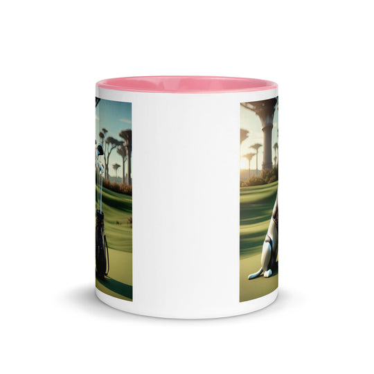 Mug with Color Inside-Labrador Retriever Golfer V11