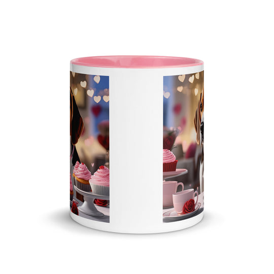 Beagle Romantic- Mug with Color Inside v2